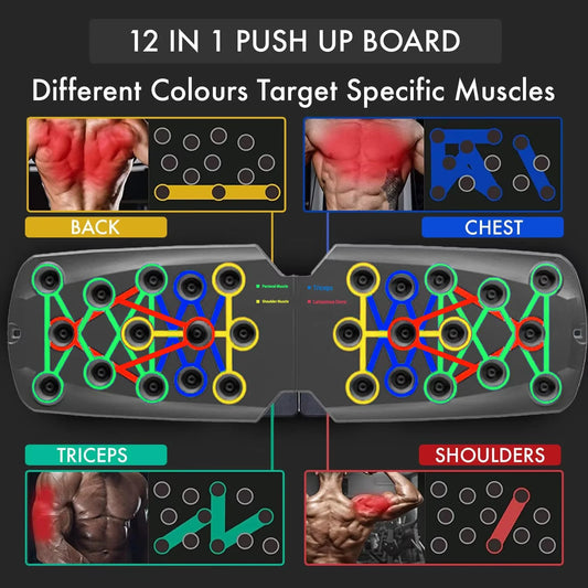 Foldable Multifunctional Push-Up Board